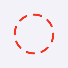 dash-dotted line icon stock vector illustration flat design