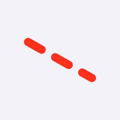 dash-dotted line icon stock vector illustration flat design