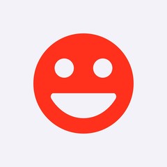 Smile icon stock vector illustration flat design