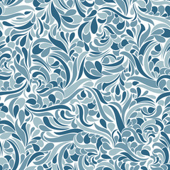 Seamless background in an abstract style of blue. Geometric Pattern. Use for wallpaper, printing on the packaging paper, textiles.Vector illustration.