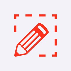 pencil icon stock vector illustration flat design