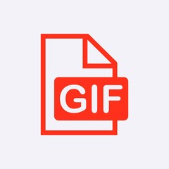 gif icon stock vector illustration flat design