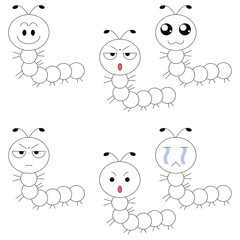 Worm face many emotions.