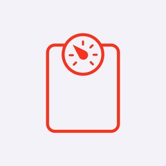 measure the weight icon stock vector illustration flat design