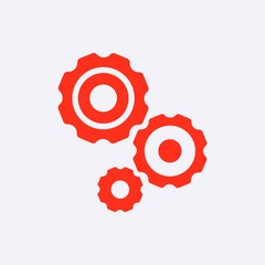 gear icon stock vector illustration flat design