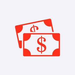 dollar money icon stock vector illustration flat design