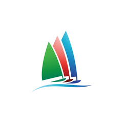 vector logo water sports surfing