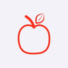 apple icon stock vector illustration flat design