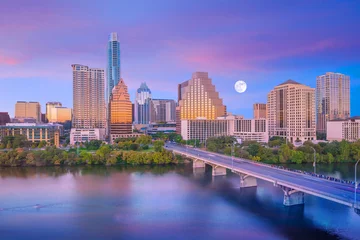 Raamstickers Downtown Skyline of Austin, Texas © f11photo