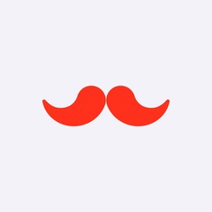 mustache icon stock vector illustration flat design