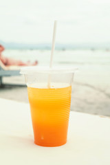 Orange juice in a glass