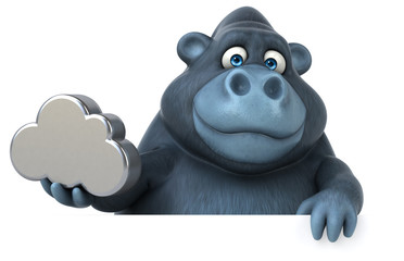 Fun gorilla - 3D Illustration