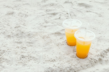Orange juice in a glass