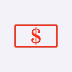 dollar money icon stock vector illustration flat design