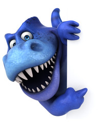 Fototapeta premium Fun dinosaur - 3D Illustration