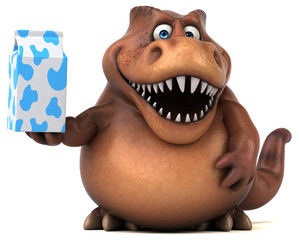 Fun Trex - 3D Illustration © Julien Tromeur