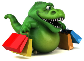 Fun dinosaur - 3D Illustration © Julien Tromeur