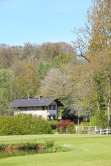 Idyllic houses in Normandy