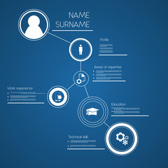 Resume / CV template design