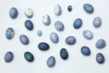 Pastel colored Easter eggs