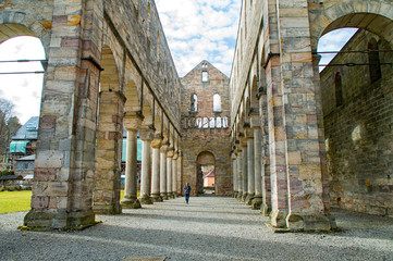 Monastery ruins in Paulinzella in Thuringia