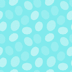 Seamless pattern with easter eggs