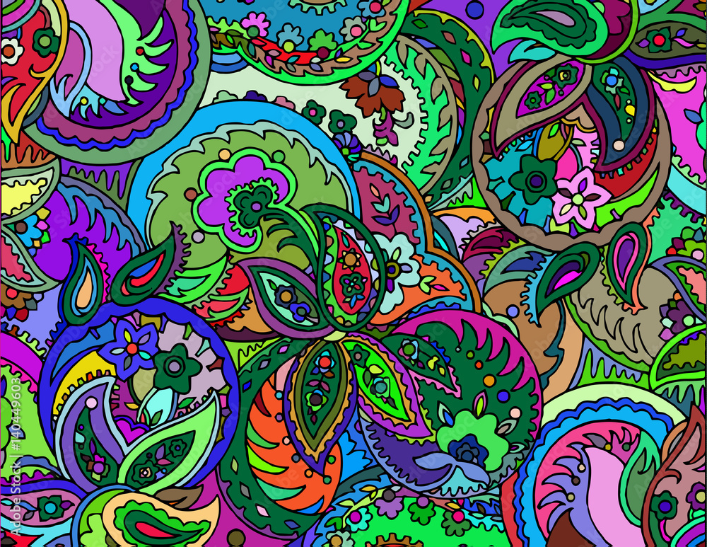 Poster abstract colored background from a variety of patterns.vector