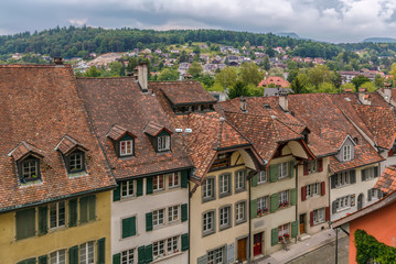 Fototapeta na wymiar street in Aarau, Switzerland