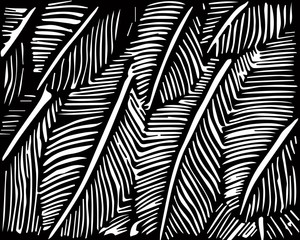 Leaves in Black and White