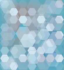 Fototapeta na wymiar Vector background with blue figures