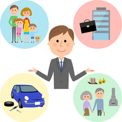 ビジネスマン　頭の中