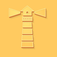 ikona vintage 3D z obrysem i cieniem © vempireart