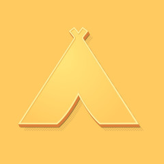 ikona vintage 3D z obrysem i cieniem © vempireart