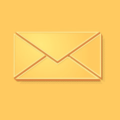 ikona vintage 3D z obrysem i cieniem