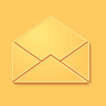 recommend clip art: ikona vintage 3D z obrysem i cieniem