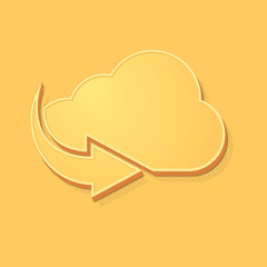 ikona vintage 3D z obrysem i cieniem © vempireart