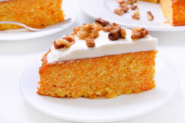 Piece of carrot cake