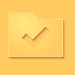 ikona vintage 3D z obrysem i cieniem © vempireart