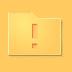 ikona vintage 3D z obrysem i cieniem © vempireart