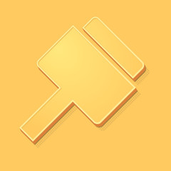 ikona vintage 3D z obrysem i cieniem © vempireart