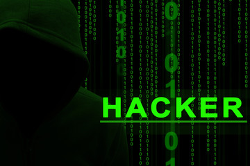 Computer hacker or Cyber attack concept background 