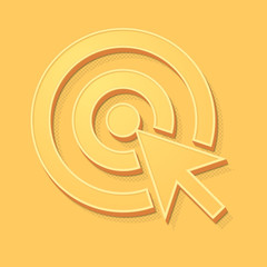 ikona vintage 3D z obrysem i cieniem © vempireart