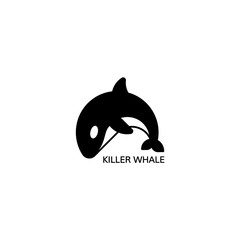 Naklejka premium Orca icon. Vector illustration.