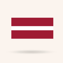 flag of Latvia. Vector.