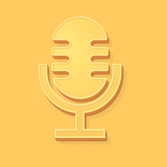 ikona vintage 3D z obrysem i cieniem © vempireart