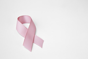 Pink breast cancer ribbon