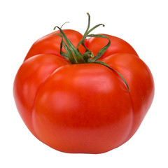 Bio organic beef tomato isolated on white background - 140456821