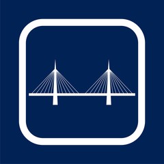 Bridge icon - vector Illustration