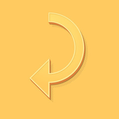 ikona vintage 3D z obrysem i cieniem © vempireart