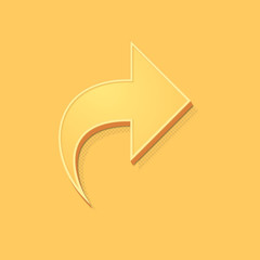 ikona vintage 3D z obrysem i cieniem © vempireart